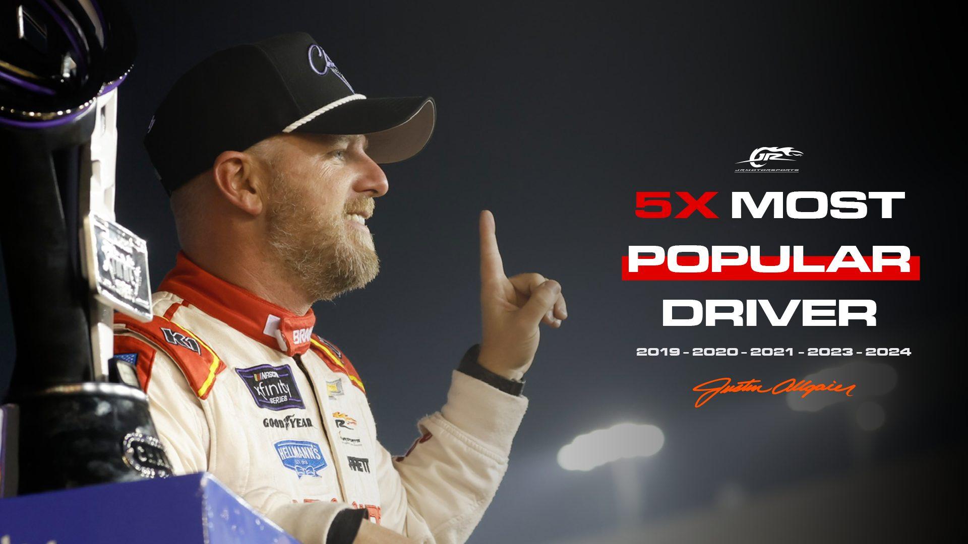 NXS Champ Allgaier Still the People's Champion, Wins Fifth Most